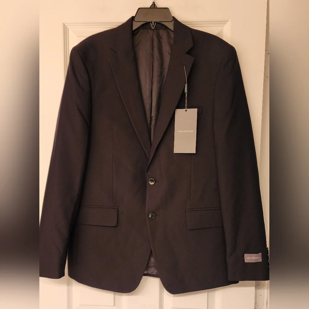 VAN Heusen Men's Sport Coat in black size 42R